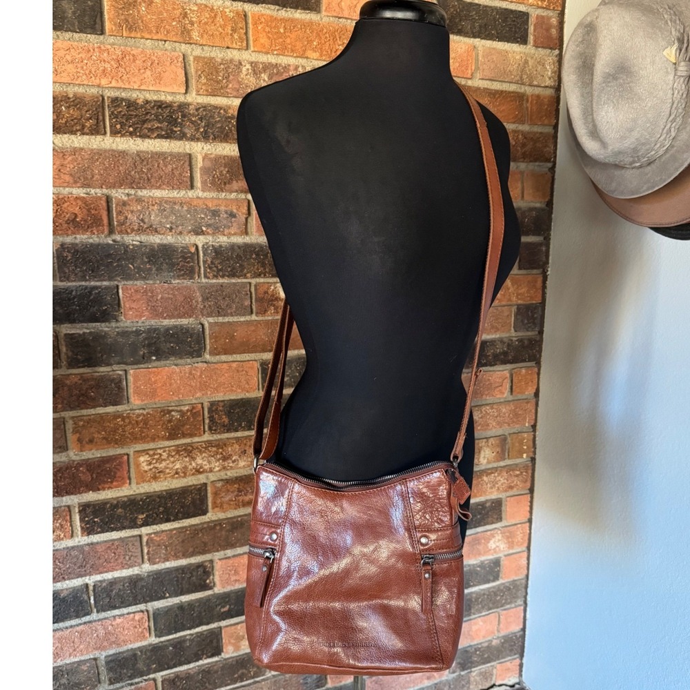 Spikes‎ Sparrow Women Brown Genuine Leather Crossbody Shoulder Bag Purse